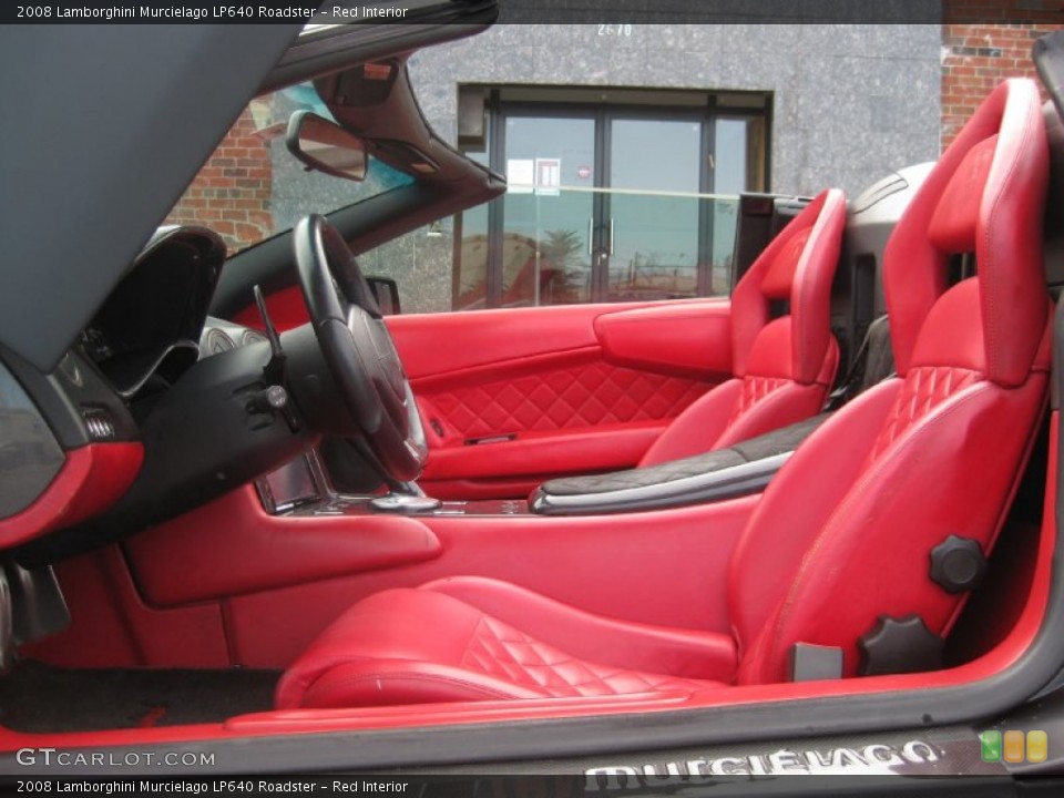 Red Interior Front Seat for the 2008 Lamborghini Murcielago LP640 Roadster #97216813