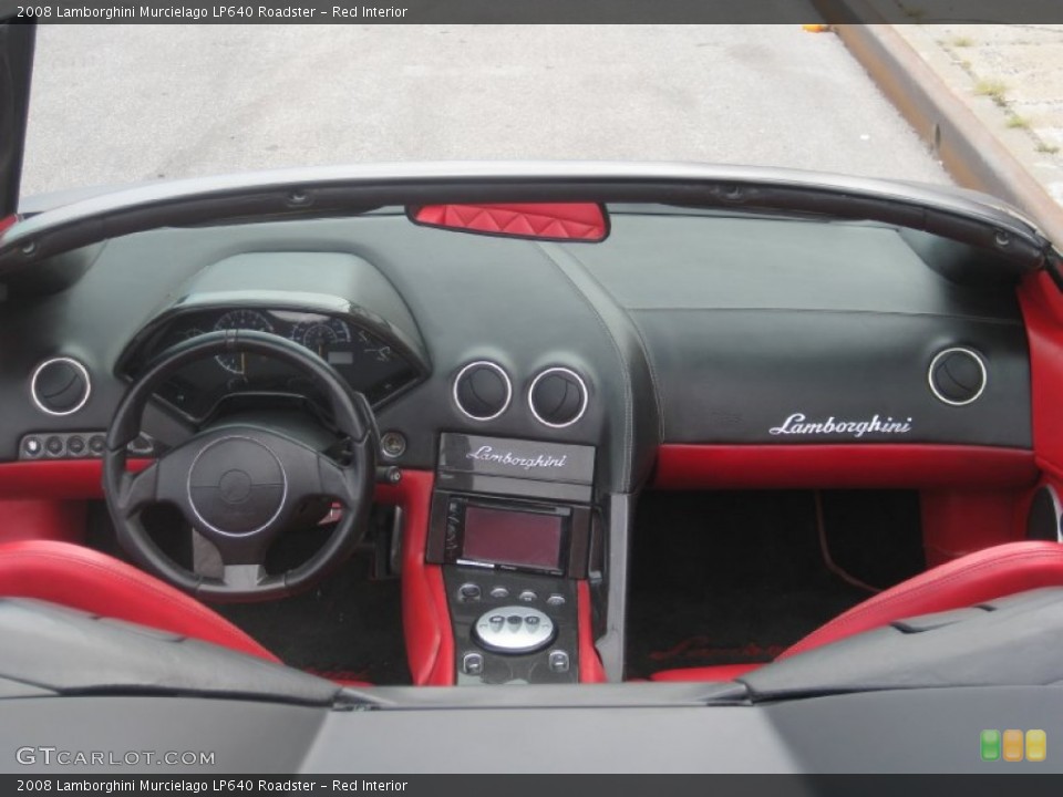 Red Interior Dashboard for the 2008 Lamborghini Murcielago LP640 Roadster #97216879