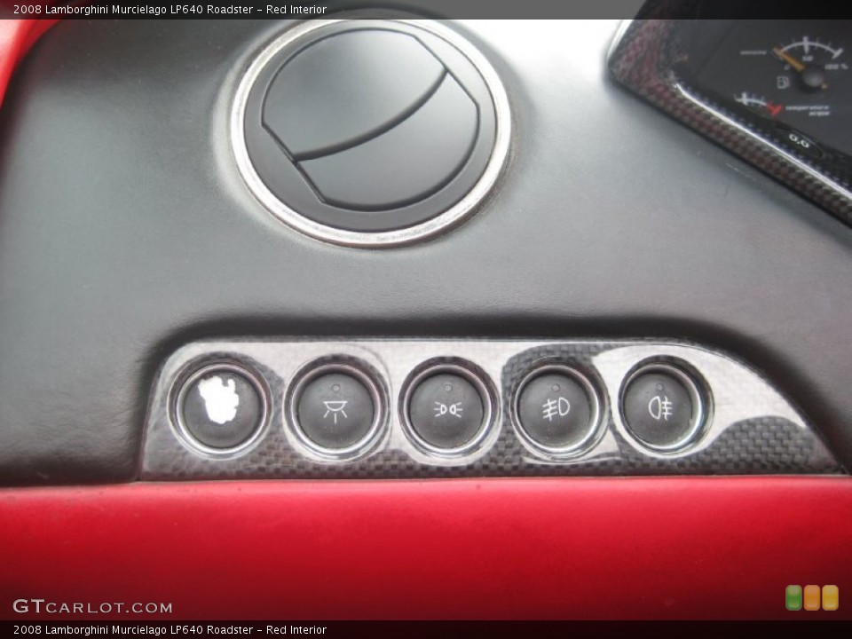 Red Interior Controls for the 2008 Lamborghini Murcielago LP640 Roadster #97216942