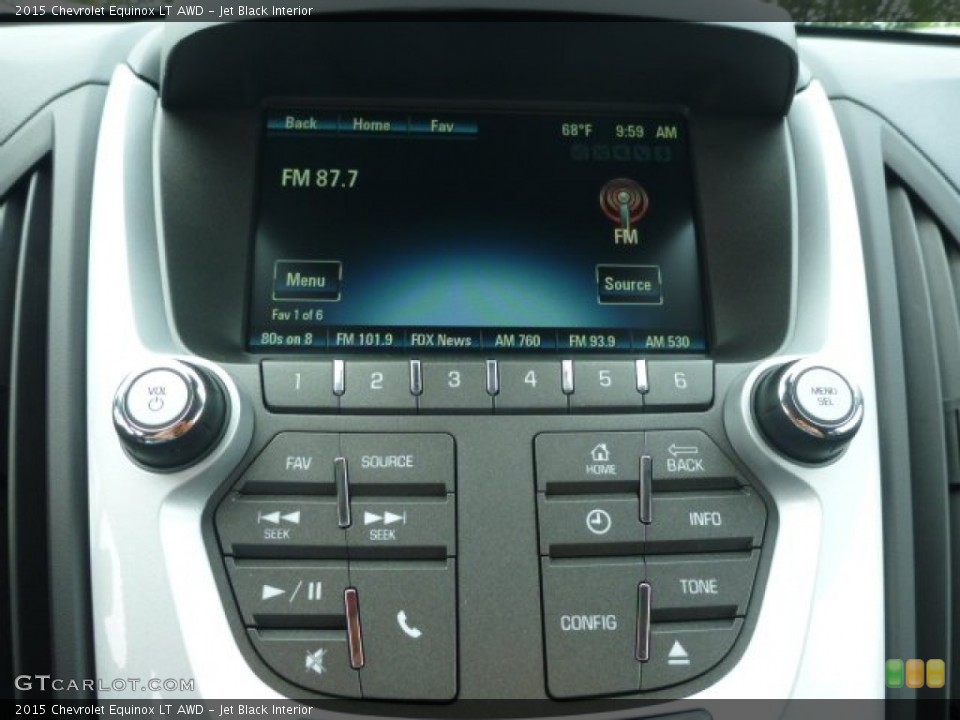 Jet Black Interior Controls for the 2015 Chevrolet Equinox LT AWD #97217425