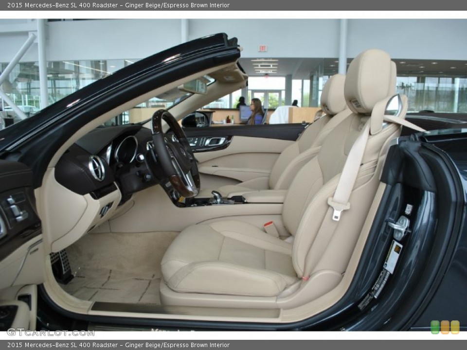 Ginger Beige/Espresso Brown Interior Photo for the 2015 Mercedes-Benz SL 400 Roadster #97218331