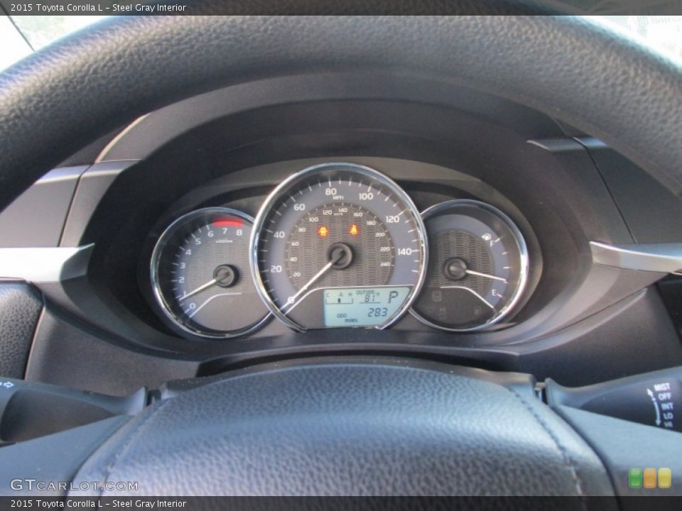 Steel Gray Interior Gauges for the 2015 Toyota Corolla L #97227457