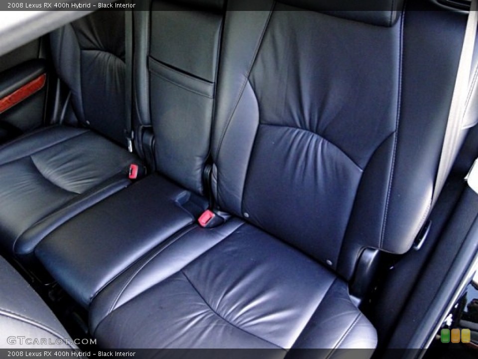 Black Interior Rear Seat for the 2008 Lexus RX 400h Hybrid #97231288