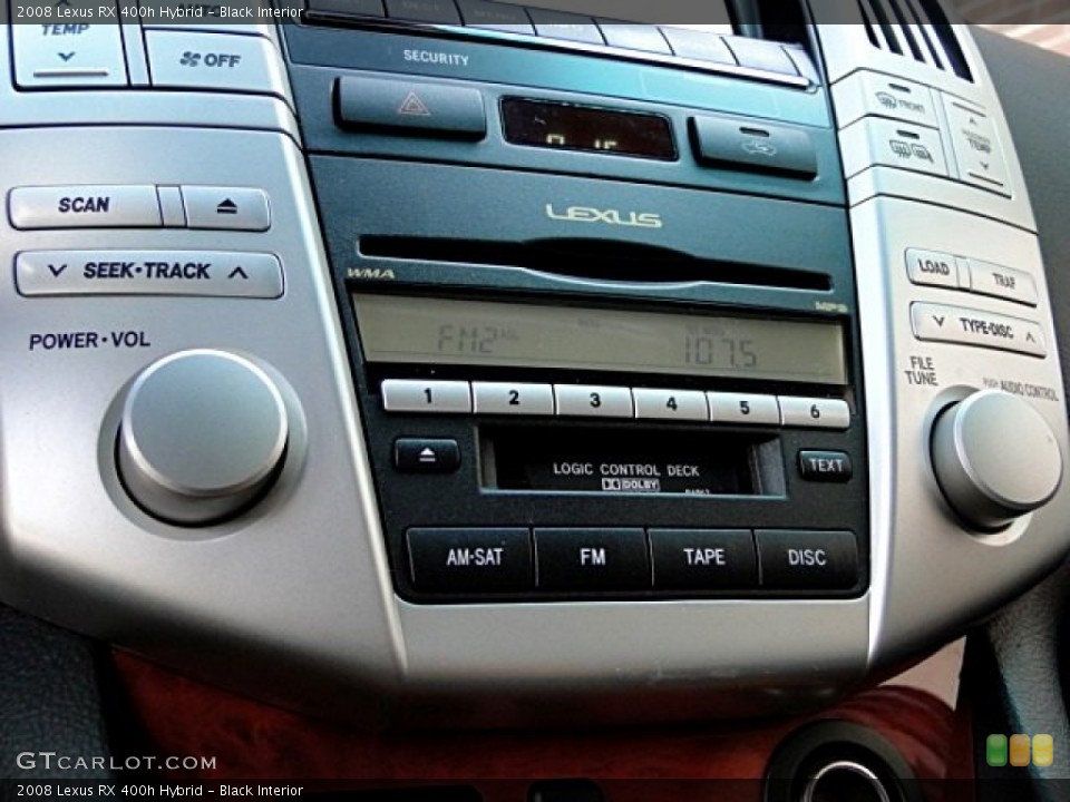 Black Interior Audio System for the 2008 Lexus RX 400h Hybrid #97231346