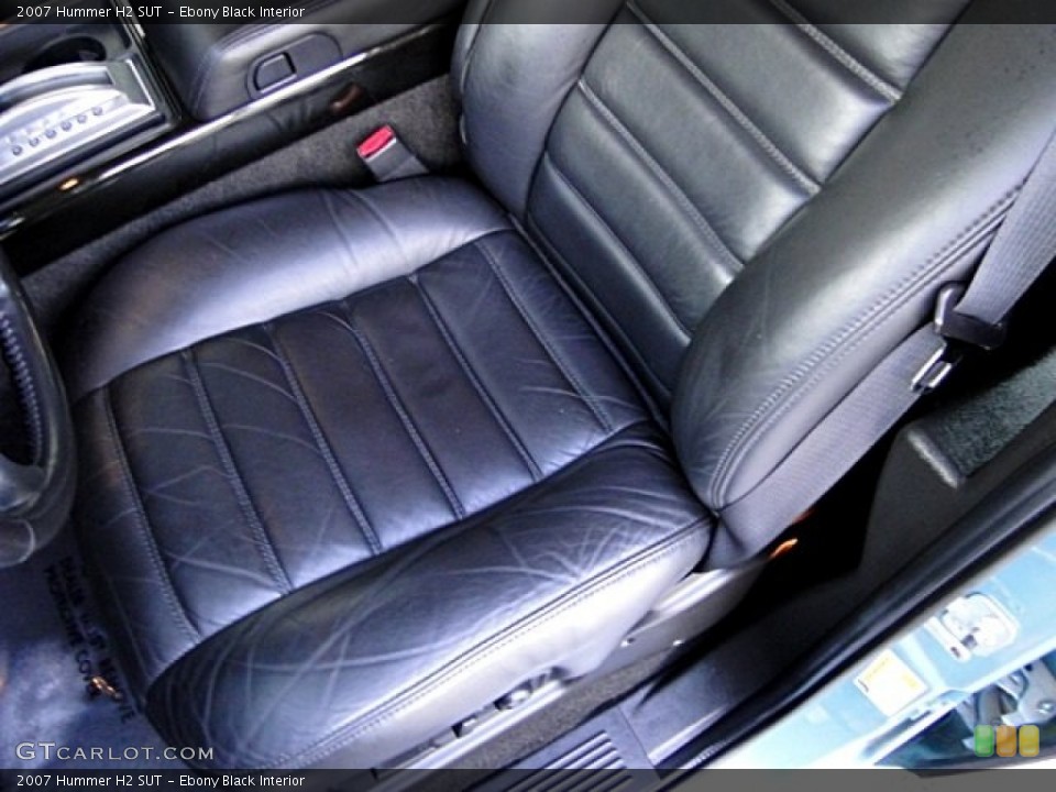 Ebony Black Interior Front Seat for the 2007 Hummer H2 SUT #97232101