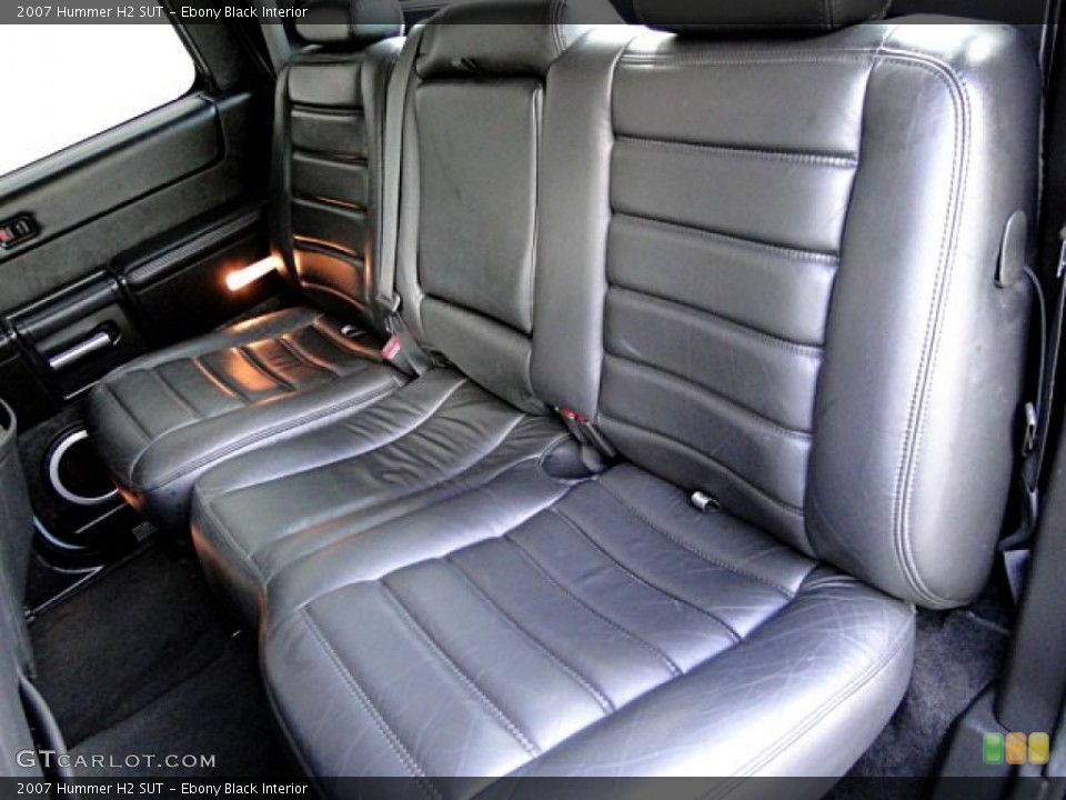 Ebony Black Interior Rear Seat for the 2007 Hummer H2 SUT #97232122