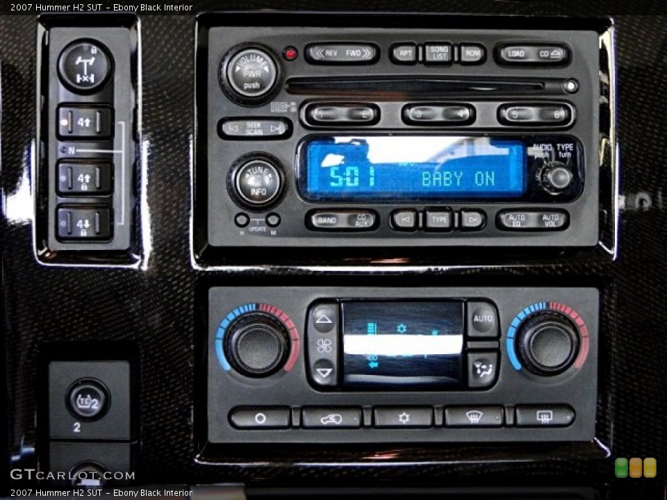 Ebony Black Interior Controls for the 2007 Hummer H2 SUT #97232227