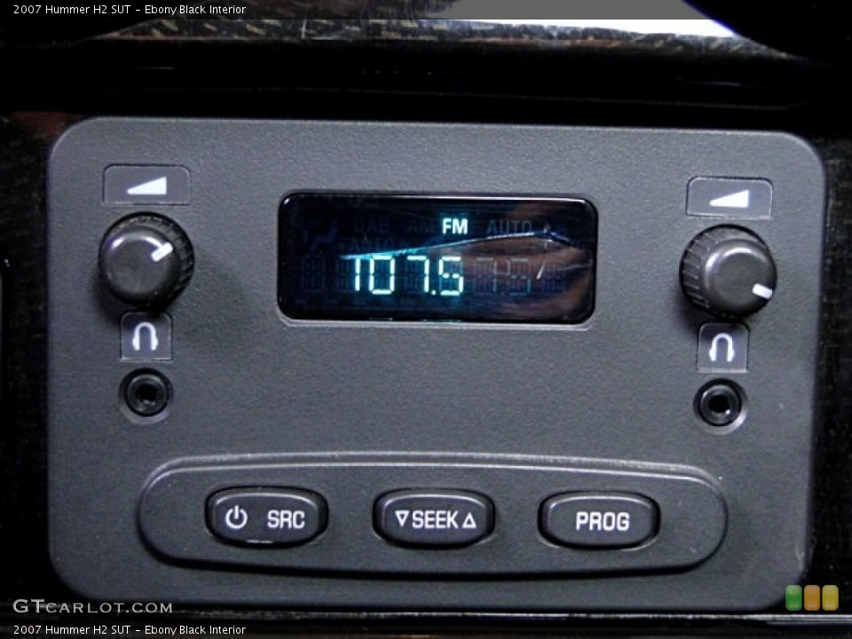 Ebony Black Interior Controls for the 2007 Hummer H2 SUT #97232248