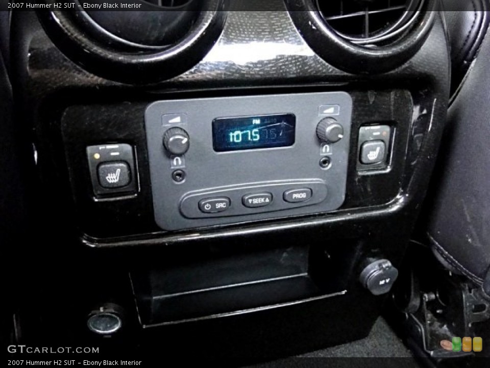 Ebony Black Interior Controls for the 2007 Hummer H2 SUT #97232269