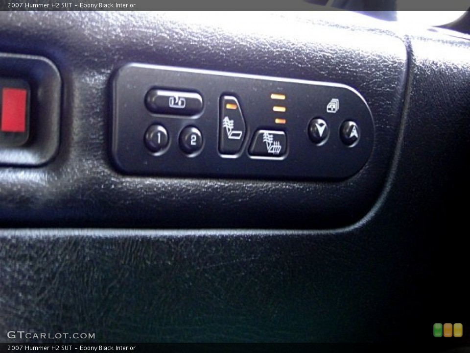 Ebony Black Interior Controls for the 2007 Hummer H2 SUT #97232290