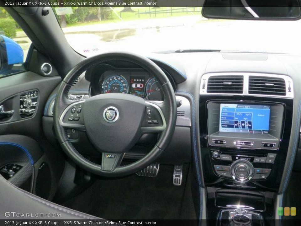 XKR-S Warm Charcoal/Reims Blue Contrast Interior Dashboard for the 2013 Jaguar XK XKR-S Coupe #97232992