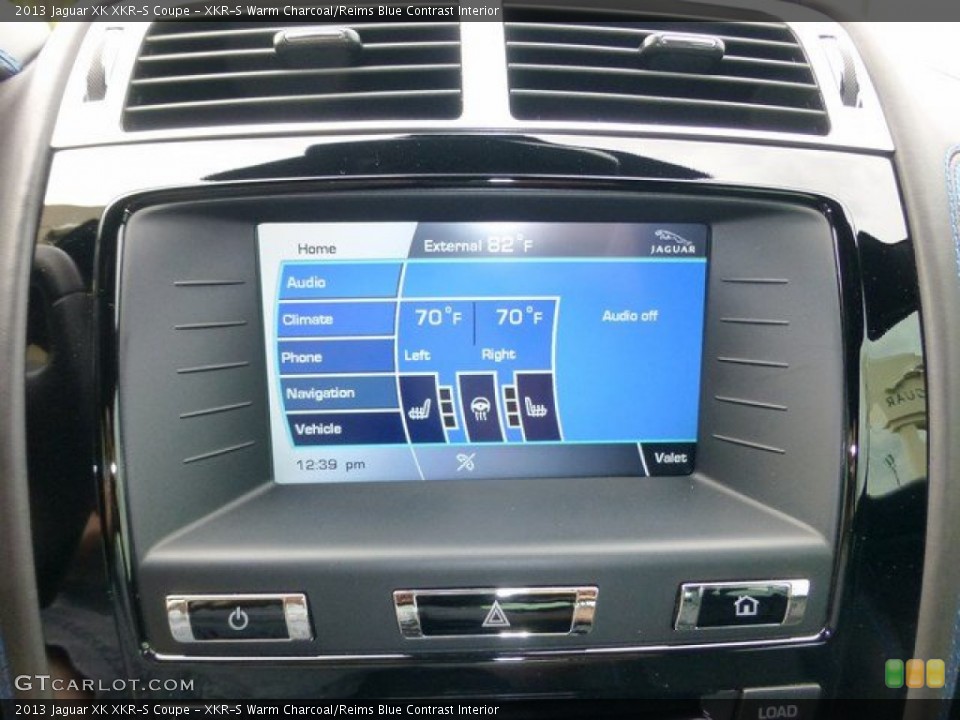 XKR-S Warm Charcoal/Reims Blue Contrast Interior Controls for the 2013 Jaguar XK XKR-S Coupe #97233160