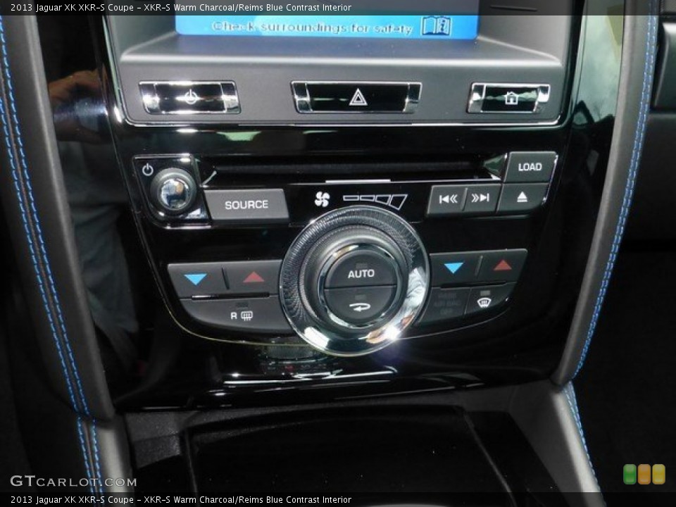 XKR-S Warm Charcoal/Reims Blue Contrast Interior Controls for the 2013 Jaguar XK XKR-S Coupe #97233223