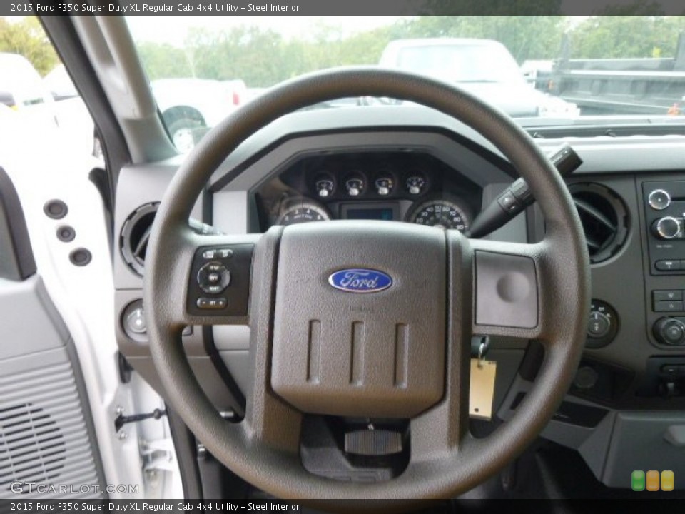 Steel Interior Steering Wheel for the 2015 Ford F350 Super Duty XL Regular Cab 4x4 Utility #97236475