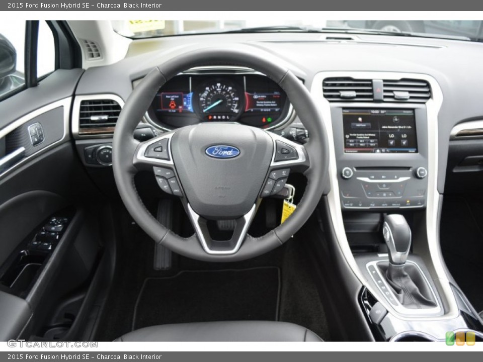 Charcoal Black Interior Dashboard for the 2015 Ford Fusion Hybrid SE #97248724