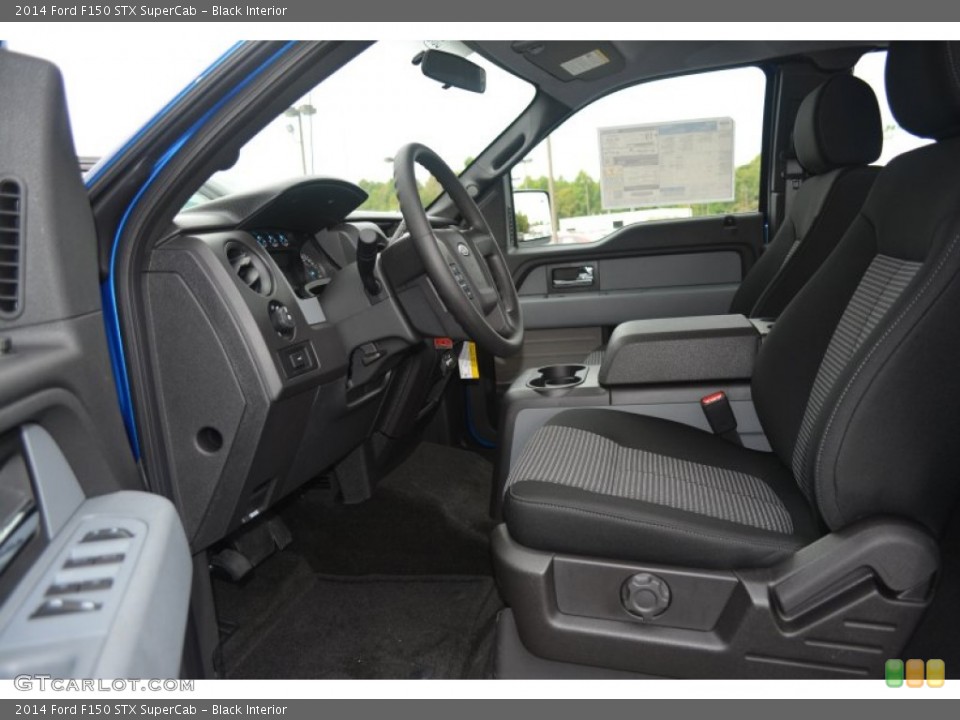 Black Interior Front Seat for the 2014 Ford F150 STX SuperCab #97249285