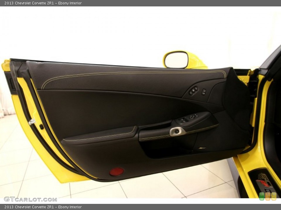 Ebony Interior Door Panel for the 2013 Chevrolet Corvette ZR1 #97251928