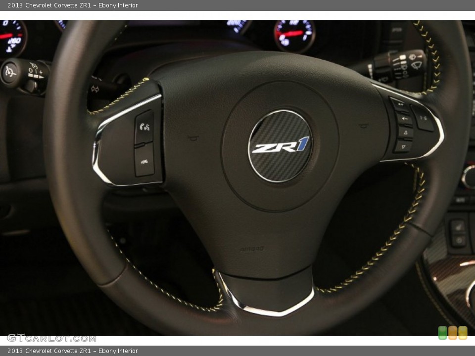 Ebony Interior Steering Wheel for the 2013 Chevrolet Corvette ZR1 #97252048