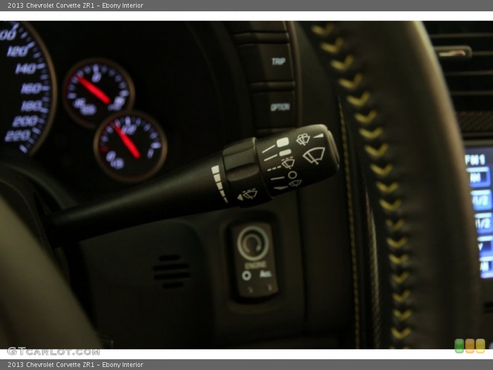 Ebony Interior Controls for the 2013 Chevrolet Corvette ZR1 #97252072