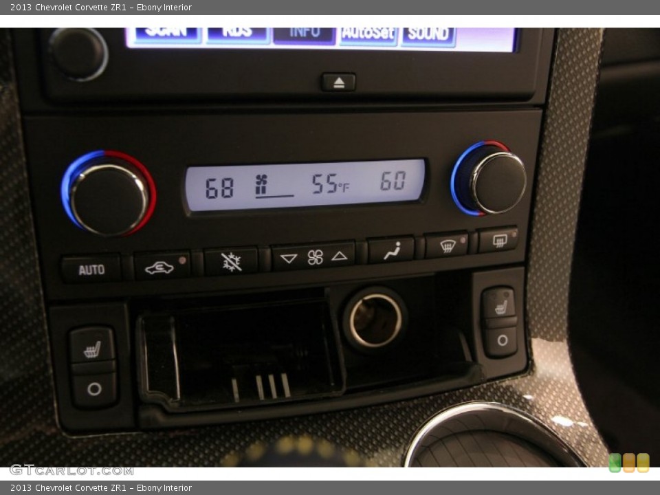 Ebony Interior Controls for the 2013 Chevrolet Corvette ZR1 #97252349