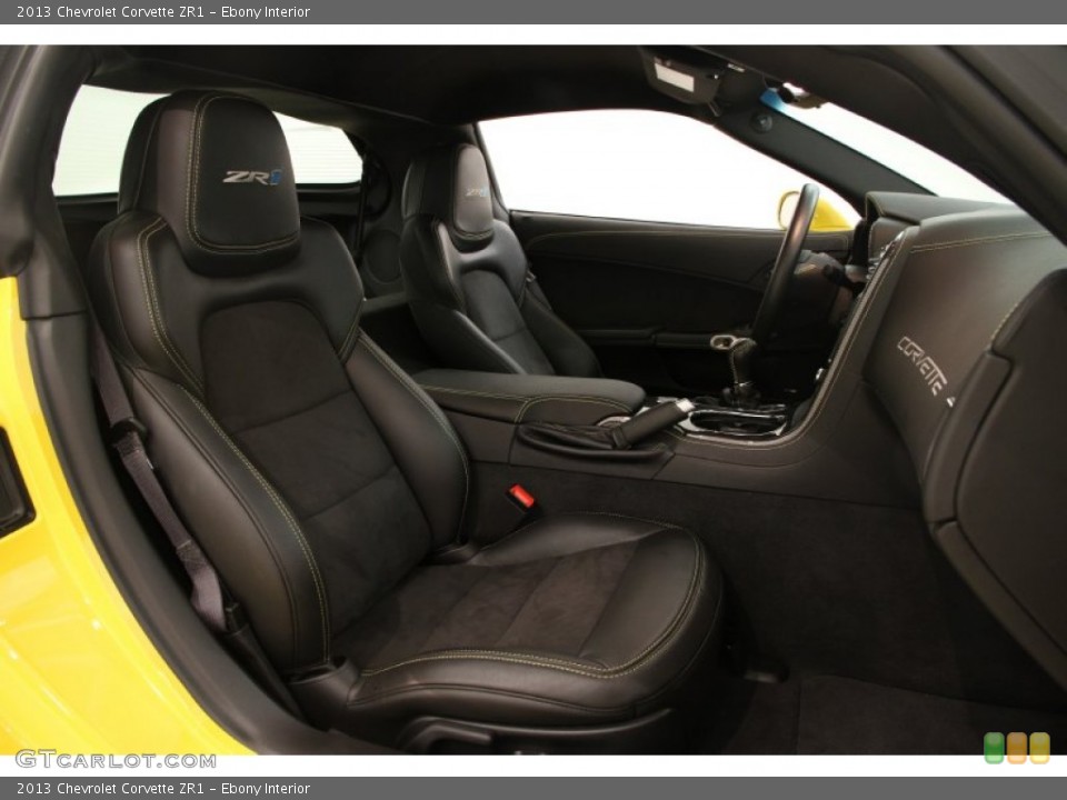 Ebony Interior Front Seat for the 2013 Chevrolet Corvette ZR1 #97252432