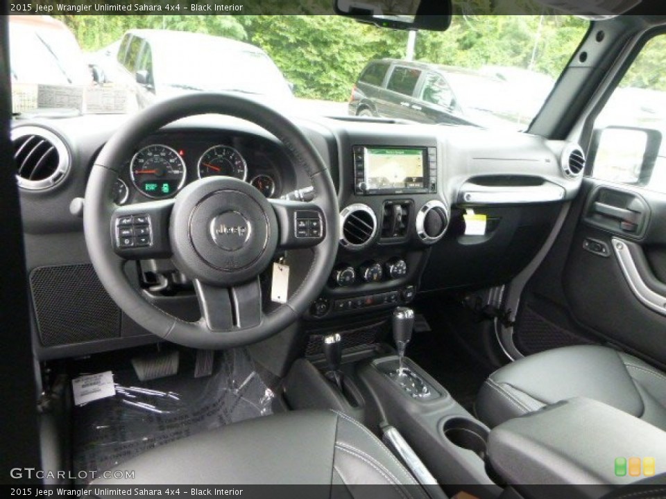 Black Interior Prime Interior for the 2015 Jeep Wrangler Unlimited Sahara 4x4 #97253029