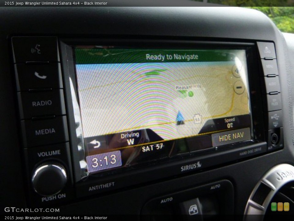 Black Interior Navigation for the 2015 Jeep Wrangler Unlimited Sahara 4x4 #97253113