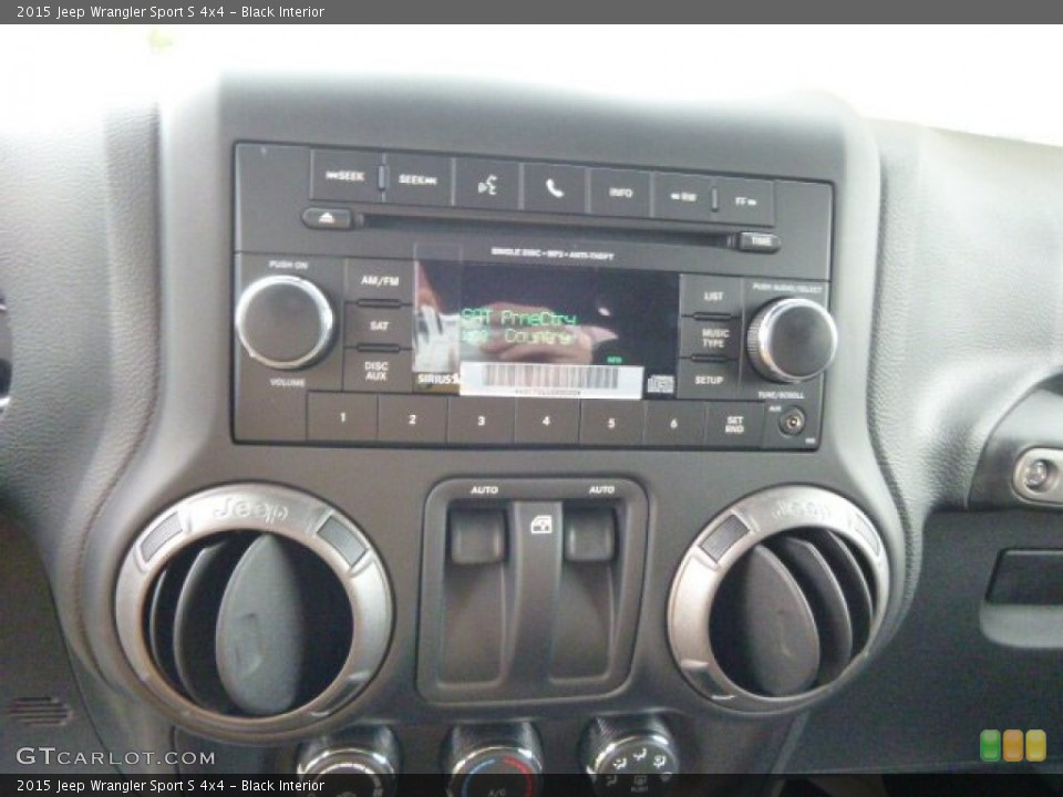 Black Interior Controls for the 2015 Jeep Wrangler Sport S 4x4 #97254265