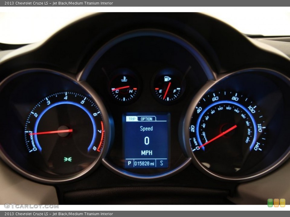 Jet Black/Medium Titanium Interior Gauges for the 2013 Chevrolet Cruze LS #97255183