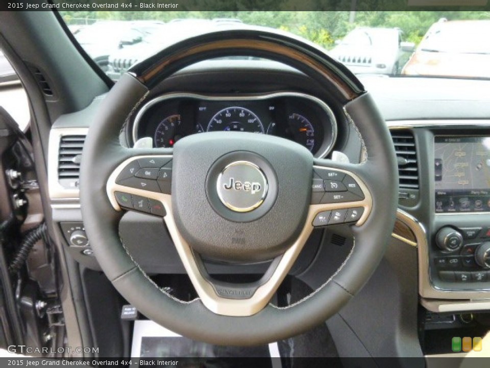 Black Interior Steering Wheel For The 2015 Jeep Grand