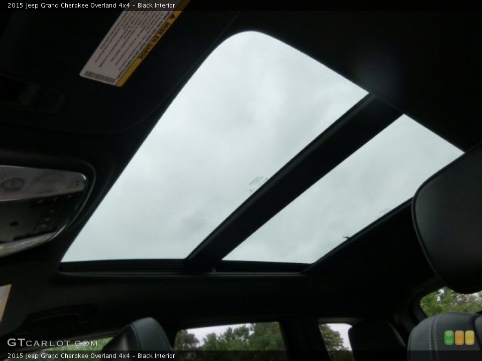 Black Interior Sunroof for the 2015 Jeep Grand Cherokee Overland 4x4 #97255501