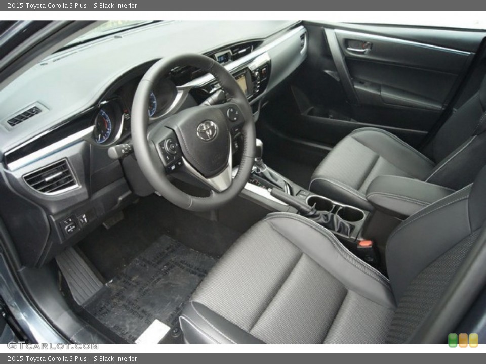 S Black Interior Prime Interior for the 2015 Toyota Corolla S Plus #97256347