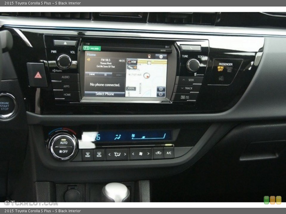 S Black Interior Controls for the 2015 Toyota Corolla S Plus #97256365