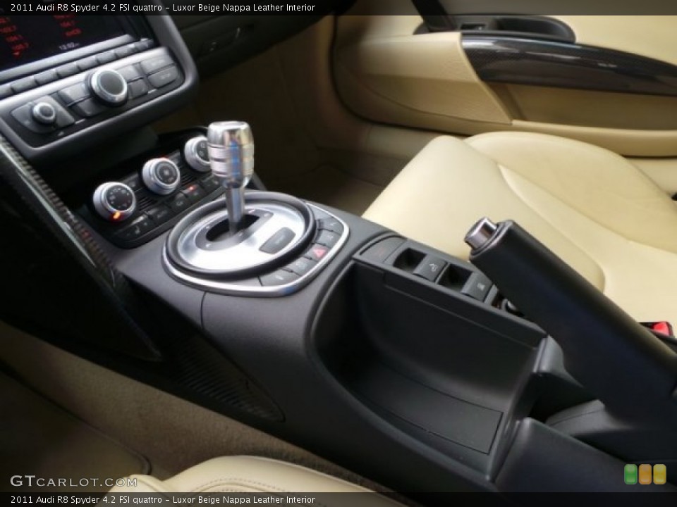 Luxor Beige Nappa Leather Interior Transmission for the 2011 Audi R8 Spyder 4.2 FSI quattro #97257544