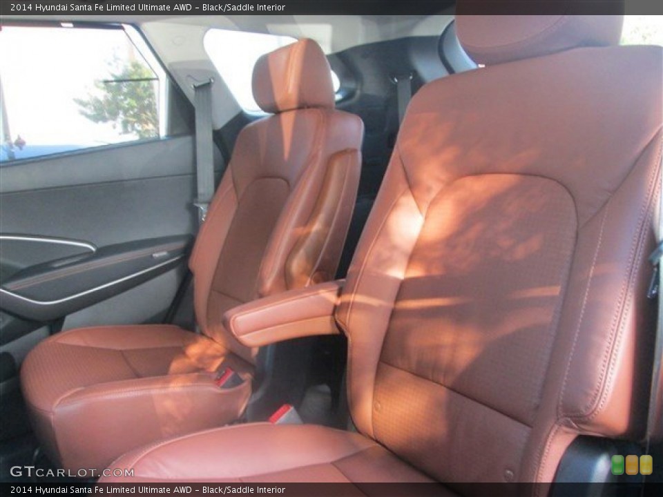 Black/Saddle Interior Rear Seat for the 2014 Hyundai Santa Fe Limited Ultimate AWD #97258468