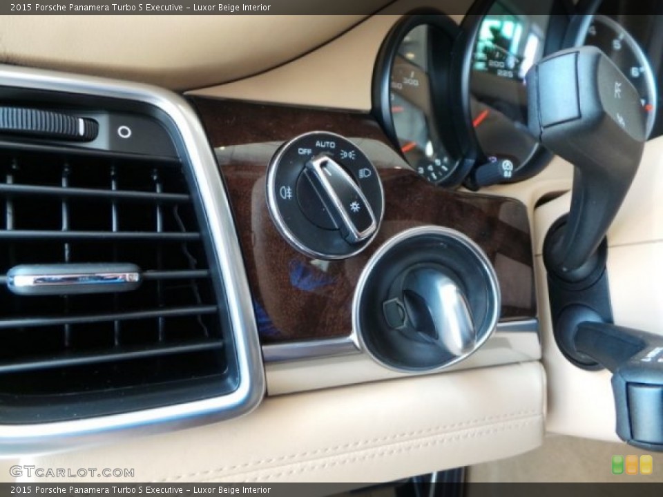 Luxor Beige Interior Controls for the 2015 Porsche Panamera Turbo S Executive #97260796