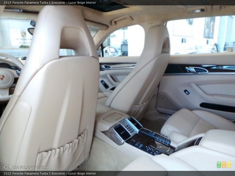 Luxor Beige Interior Rear Seat for the 2015 Porsche Panamera Turbo S Executive #97260835