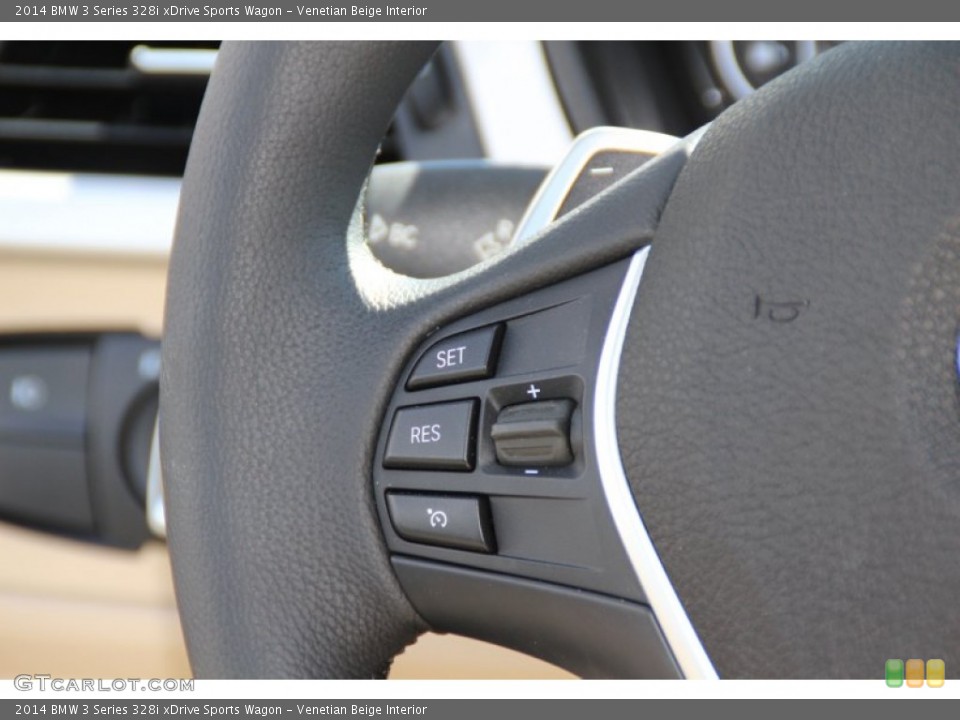 Venetian Beige Interior Controls for the 2014 BMW 3 Series 328i xDrive Sports Wagon #97263298