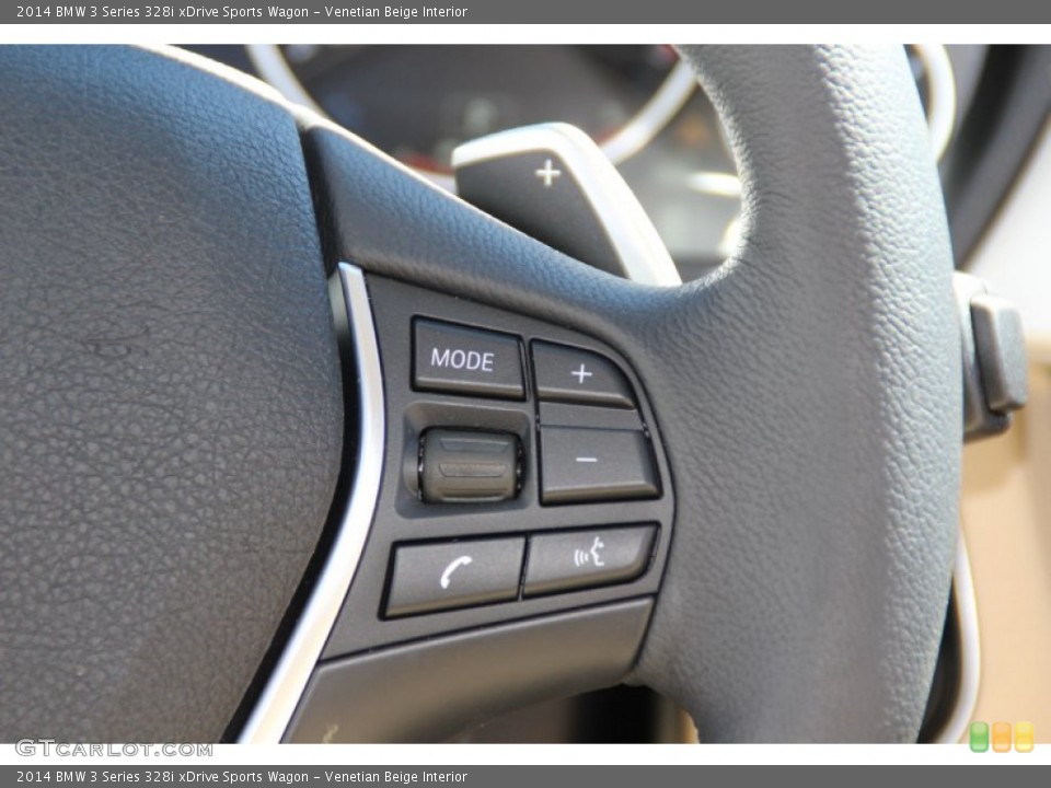 Venetian Beige Interior Controls for the 2014 BMW 3 Series 328i xDrive Sports Wagon #97263313