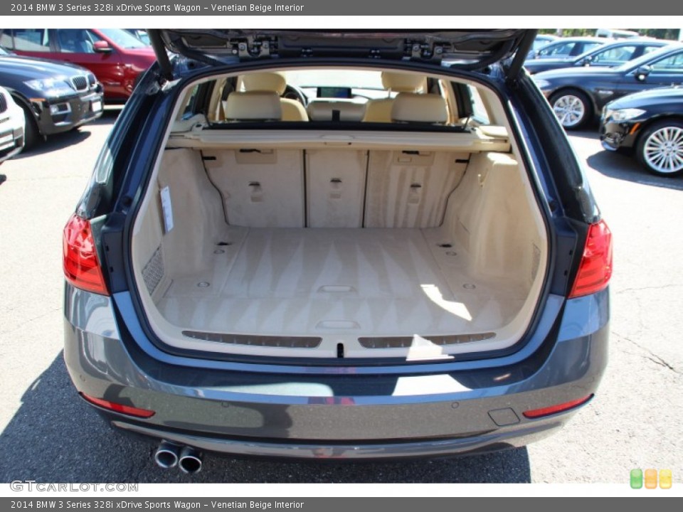 Venetian Beige Interior Trunk for the 2014 BMW 3 Series 328i xDrive Sports Wagon #97263352