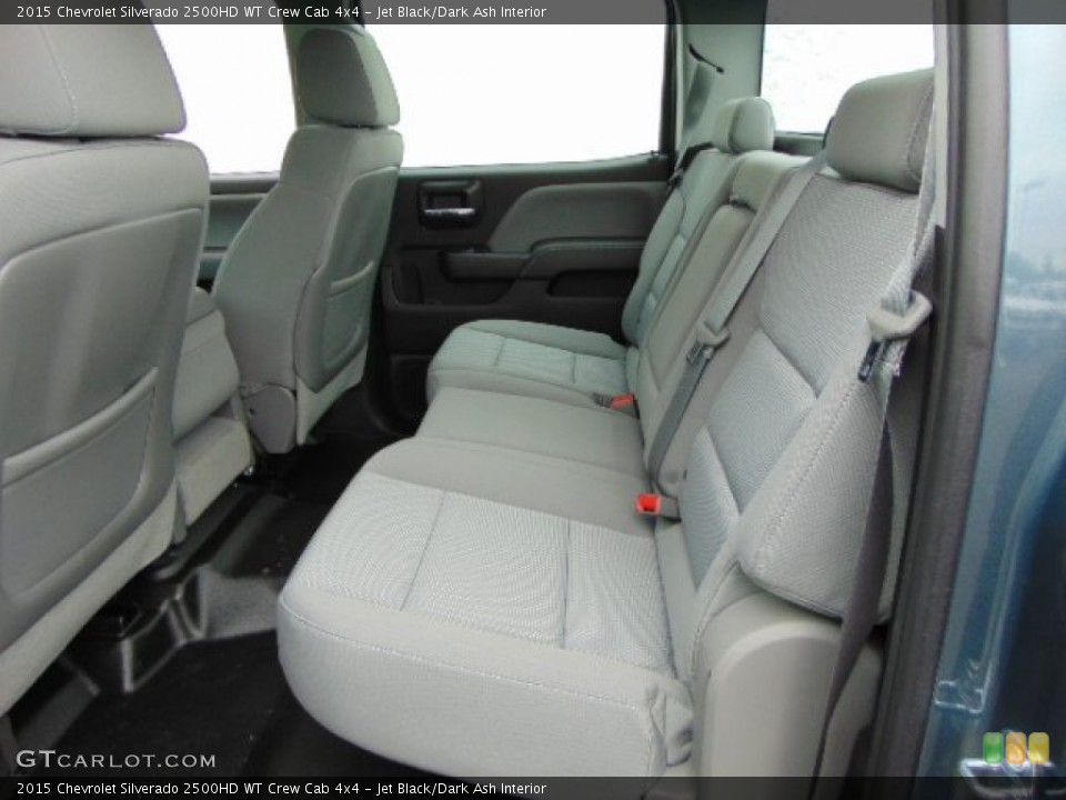 Jet Black/Dark Ash Interior Rear Seat for the 2015 Chevrolet Silverado 2500HD WT Crew Cab 4x4 #97266871