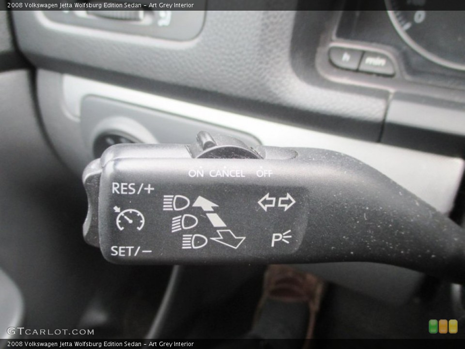 Art Grey Interior Controls for the 2008 Volkswagen Jetta Wolfsburg Edition Sedan #97267057