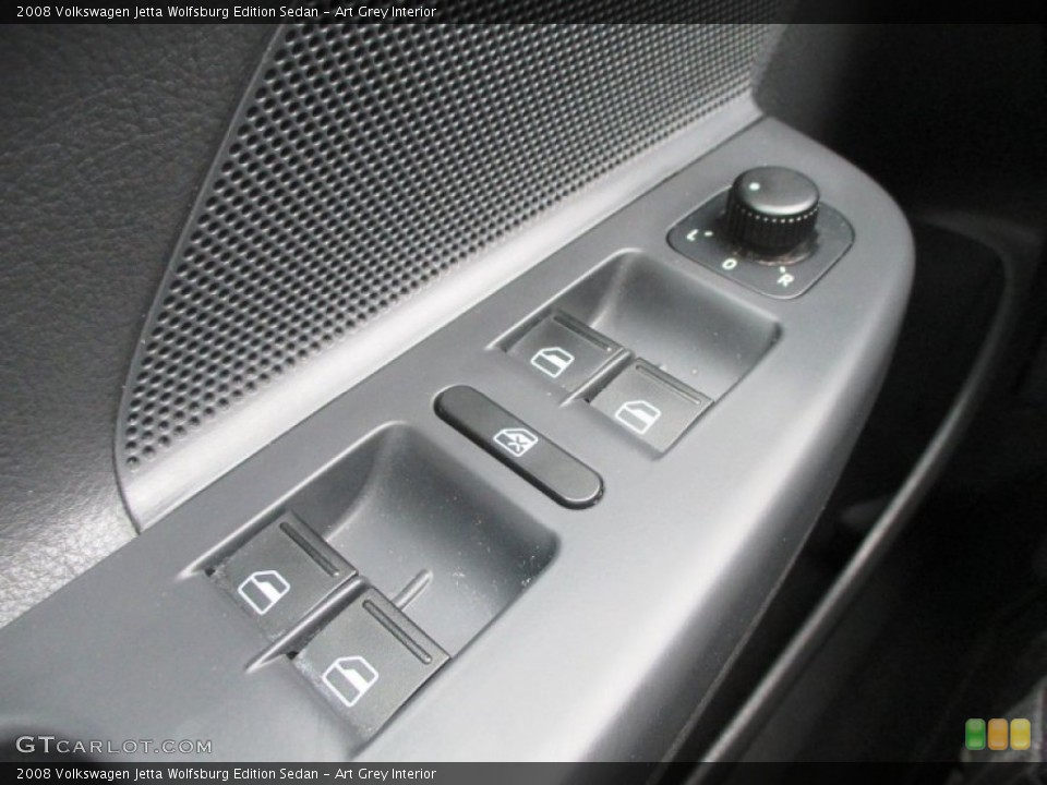 Art Grey Interior Controls for the 2008 Volkswagen Jetta Wolfsburg Edition Sedan #97267096