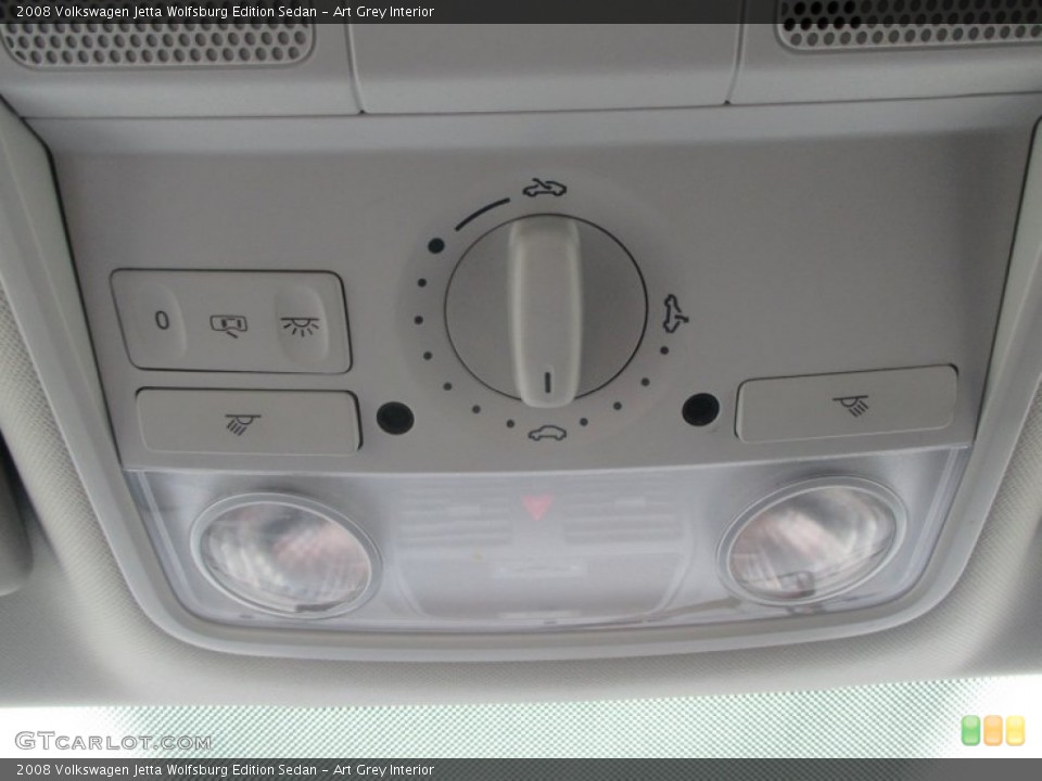 Art Grey Interior Controls for the 2008 Volkswagen Jetta Wolfsburg Edition Sedan #97267111