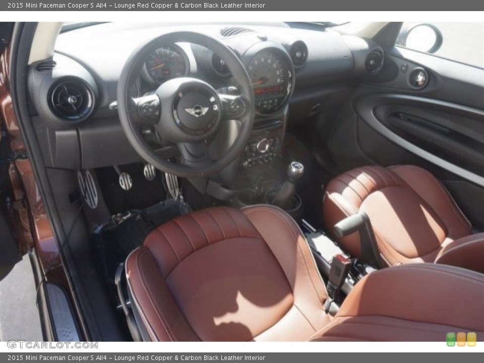 Lounge Red Copper & Carbon Black Leather Interior Photo for the 2015 Mini Paceman Cooper S All4 #97269838