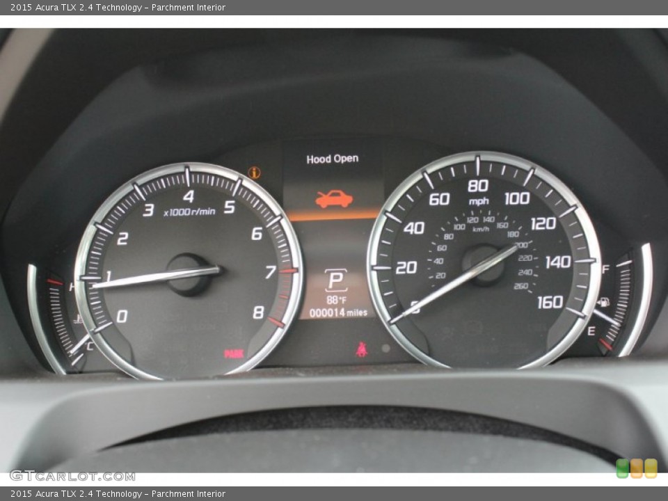 Parchment Interior Gauges for the 2015 Acura TLX 2.4 Technology #97272361