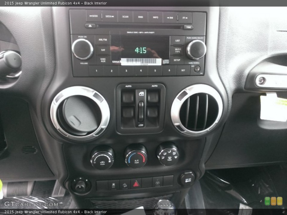 Black Interior Controls for the 2015 Jeep Wrangler Unlimited Rubicon 4x4 #97285494