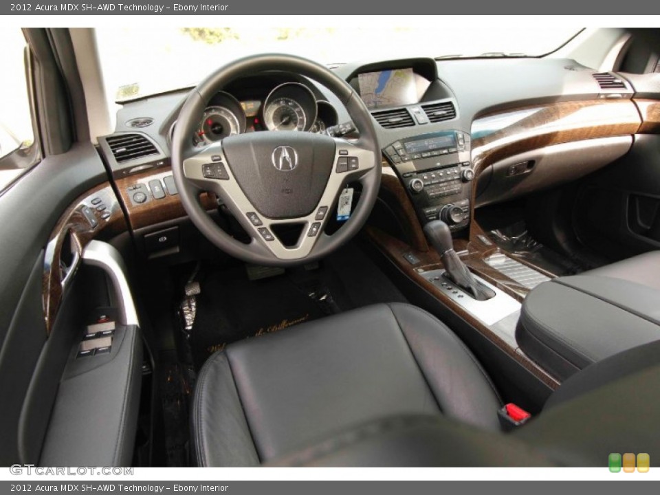 Ebony Interior Photo for the 2012 Acura MDX SH-AWD Technology #97291455