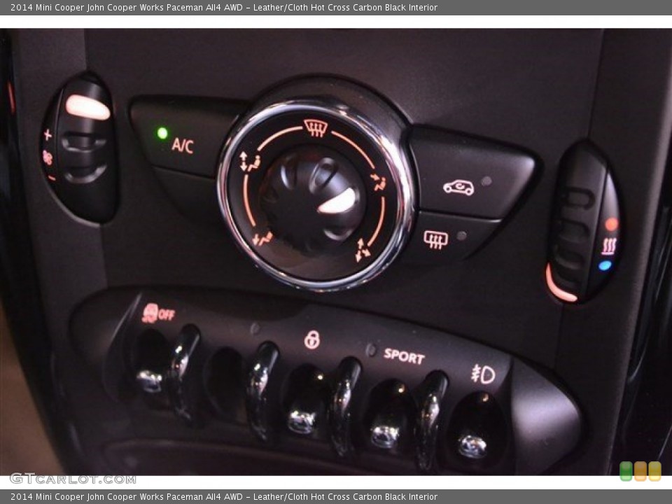 Leather/Cloth Hot Cross Carbon Black Interior Controls for the 2014 Mini Cooper John Cooper Works Paceman All4 AWD #97297060