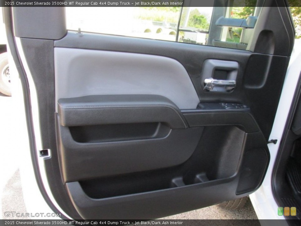 Jet Black/Dark Ash Interior Door Panel for the 2015 Chevrolet Silverado 3500HD WT Regular Cab 4x4 Dump Truck #97299901